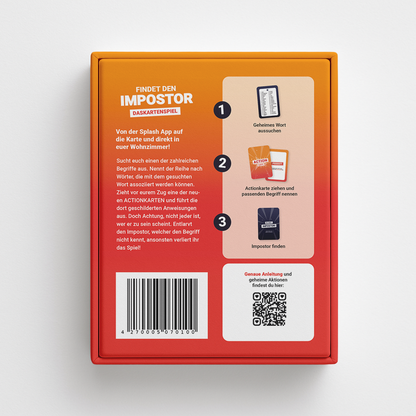 Findet den Impostor Kartenspiel
